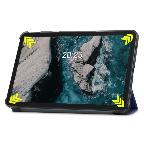 imoshion Coque tablette Trifold Nokia T20 - Bleu foncé