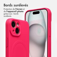 imoshion Coque Couleur avec MagSafe Apple iPhone 15 - Neon Pink