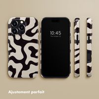 Selencia Coque arrière Vivid avec MagSafe Apple iPhone 16 Pro - Art Wave Black