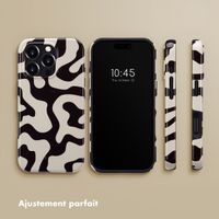 Selencia Coque arrière Vivid Tough avec MagSafe iPhone 16 Pro - Art Wave Black