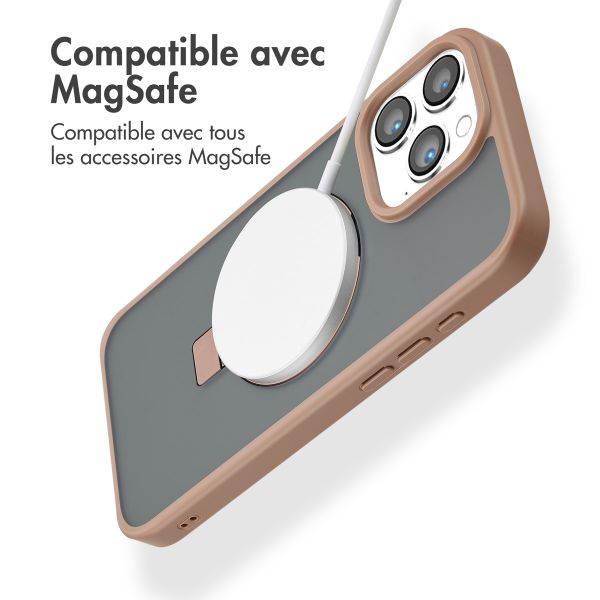 Accezz Coque Ring Stand avec MagSafe iPhone 16 Pro Max - Brown