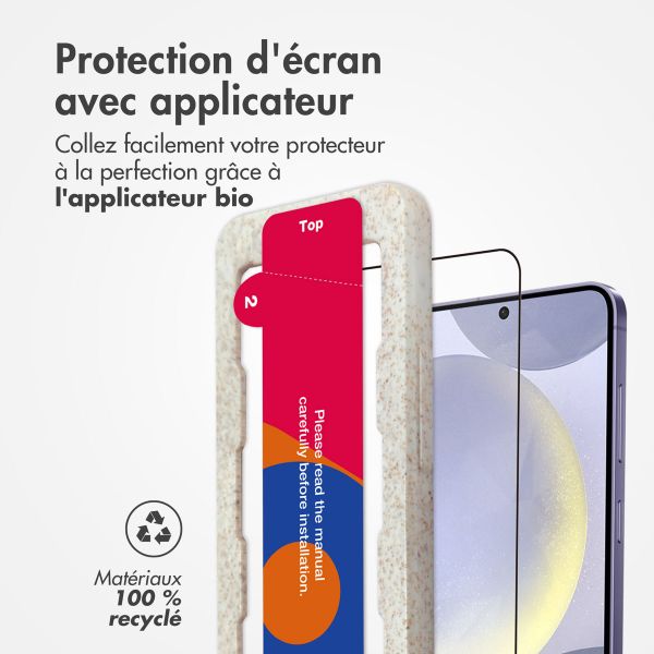 Accezz Protection d'écran en verre trempé avec applicateur Samsung Galaxy S24 Plus / S25 Plus