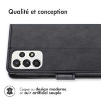 imoshion Étui de téléphone portefeuille Luxe Samsung Galaxy A33 - Noir