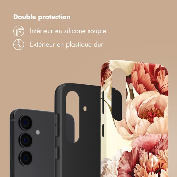 Selencia Coque arrière Vivid Samsung Galaxy S24 - Vintage Peony