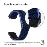 imoshion Bracelet en nylon élastique  - Connexion universelle 18 mm - Bleu foncé