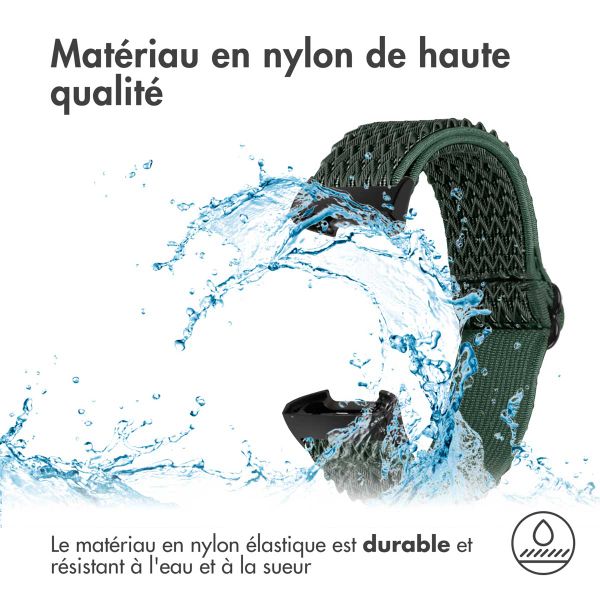 imoshion Bracelet élastique en nylon le Fitbit Charge 3 / 4 - Vert