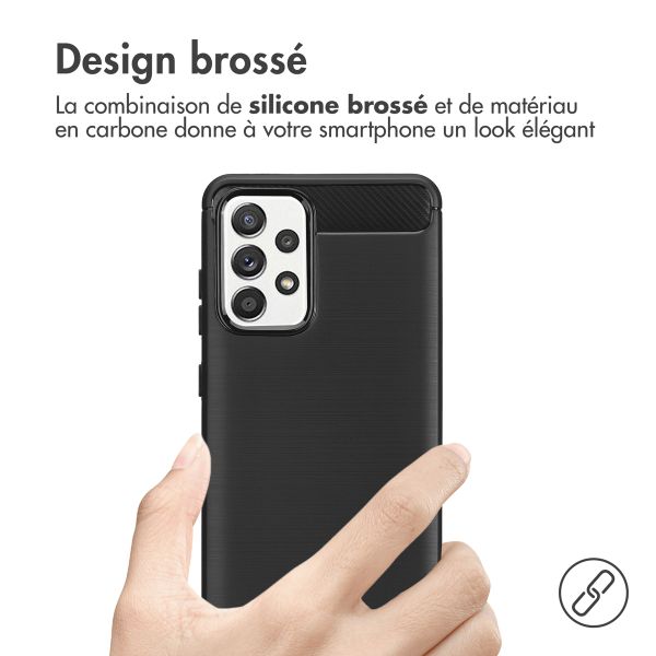 imoshion Coque Brushed Samsung Galaxy A52(s) (5G/4G) - Noir