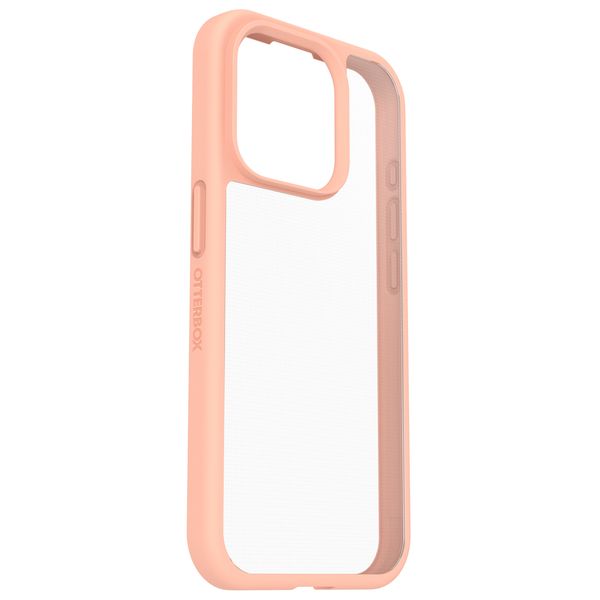 OtterBox Coque arrière React iPhone 15 Pro - Transparent / Peach