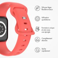 imoshion Bracelet en silicone⁺ Apple Watch Series 1 á 10 / SE / Ultra (2) (44/45/46/49 mm) - Coral - Taille M/L