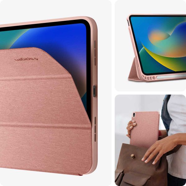 Spigen Coque tablette Urban Fit iPad 10 (2022) 10.9 pouces - Rose Dorée