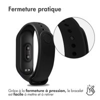 imoshion Bracelet sport en silicone Xiaomi Mi Band 3 / 4 - Noir