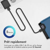 imoshion Batterie externe - 20.000 mAh - Quick Charge et Power Delivery - Bleu