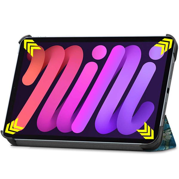 imoshion Coque tablette Apple iPad Mini 7 (2024) / iPad Mini 6 (2021) - Green Plant