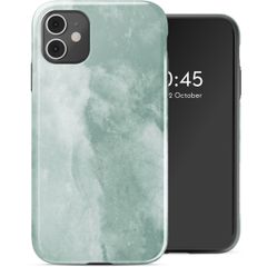 Selencia Coque arrière Vivid iPhone 11 - Marble Grayed Jade