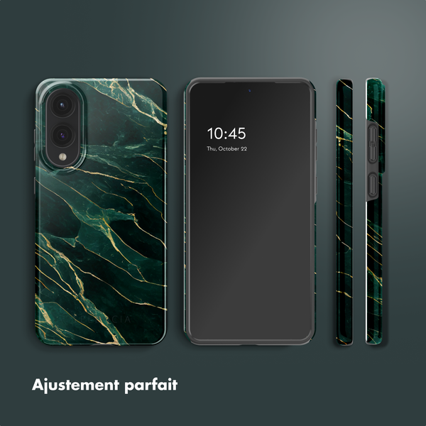 Selencia Coque arrière Vivid Samsung Galaxy S25 Edge - Chic Marble Quartz