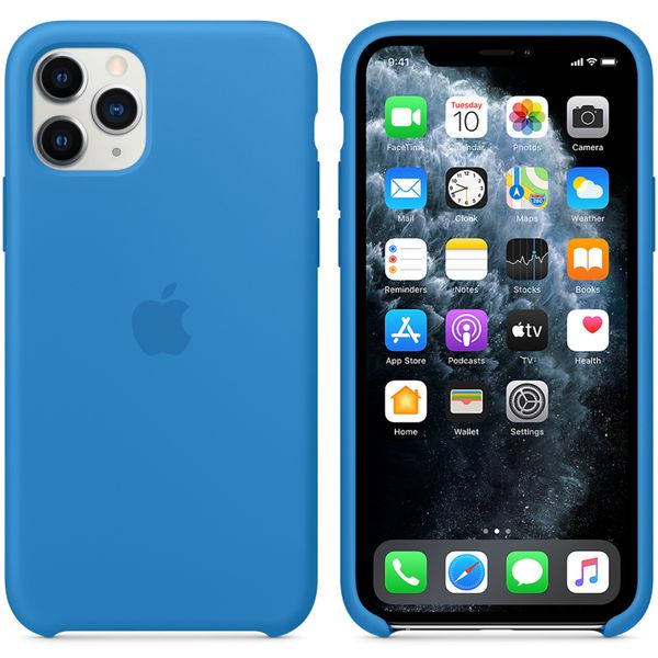 Apple Coque en silicone Apple iPhone 11 Pro - Surf Blue