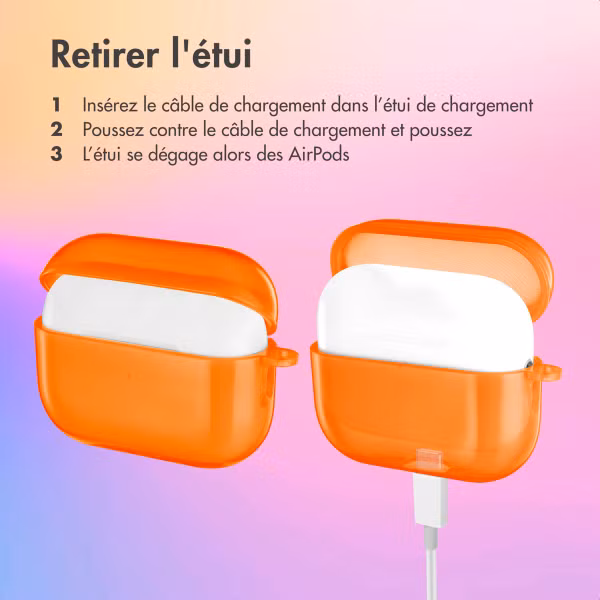 imoshion Coque Néon Apple AirPods Pro 2  - Orange