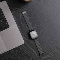 imoshion Bracelet en cuir magnétique Apple Watch Series 1 - 11 / SE / Ultra (44/45/46/49 mm) - Noir