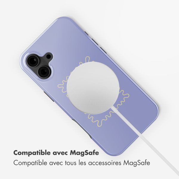 Selencia Coque arrière Vivid avec MagSafe Apple iPhone 16 - More Amor