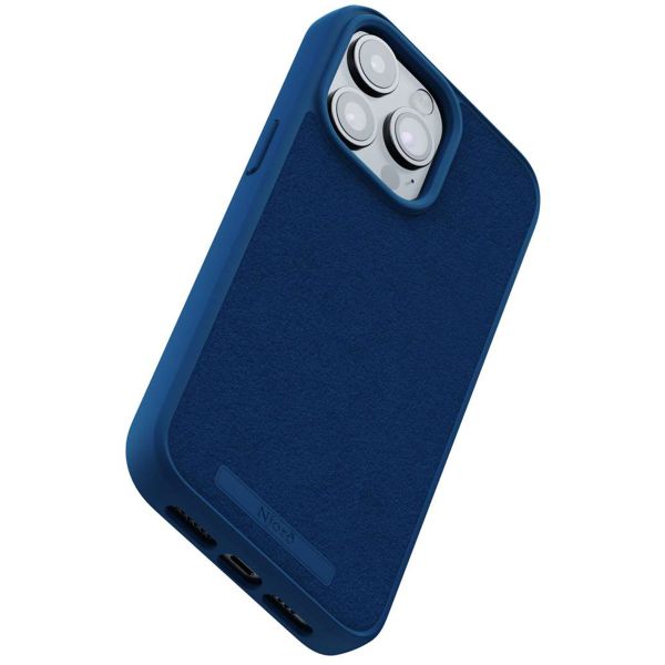 Njorð Collections Coque daim Comfort+ MagSafe iPhone 15 Pro Max - Blue