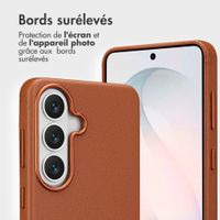 Accezz Étui de télephone portefeuille en cuir 2-en-1 avec MagSafe Samsung Galaxy S26 - Sienna Brown