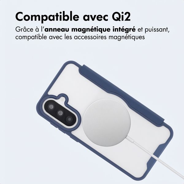 imoshion Bookcase transparente avec MagSafe Samsung Galaxy A37 (5G) - Bleu