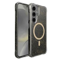 imoshion Coque arrière transparente Pailletée avec MagSafe Samsung Galaxy S24 - Doré