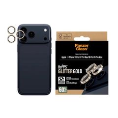 PanzerGlass Protection Caméra Hoops Optic Rings Apple iPhone 17 Pro / 17 Pro Max - Or Pailleté