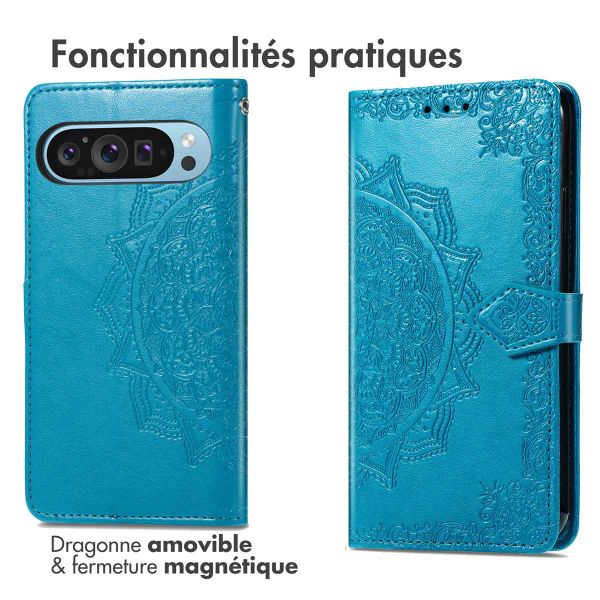 imoshion Etui de téléphone portefeuille Google Pixel 9 Pro XL - Turquoise