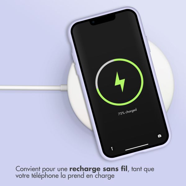 Accezz Coque Liquid Silicone Apple iPhone 11 - Violet