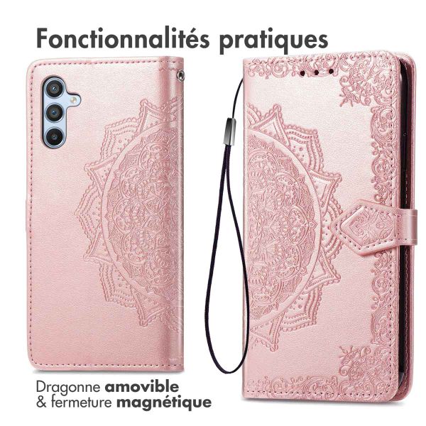 imoshion Etui de télephone Mandala Samsung Galaxy A26 - Rose Doré