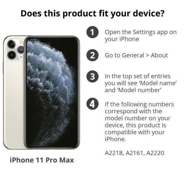 Accezz Étui de télephone Wallet Apple iPhone 11 Pro Max - Bleu