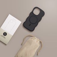 Selencia Coque arrière Wavy avec MagSafe Apple iPhone 14 Pro - Noir