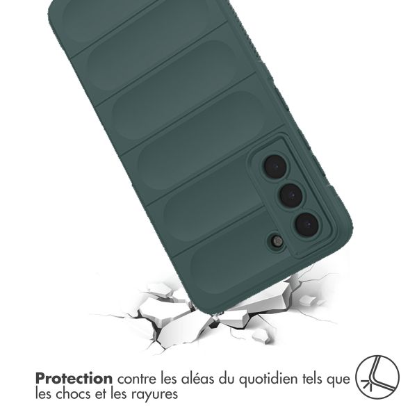 imoshion Coque arrière EasyGrip Samsung Galaxy S21 FE - Vert foncé