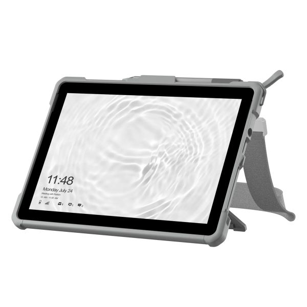 UAG Coque tablette Plasma Healthcare avec strap et bandoulière Microsoft Surface Go / Go 2 / Go 3 - Blanc / Gris