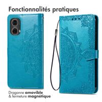 imoshion Etui de téléphone portefeuille Mandala Motorola Moto G85 - Turquoise