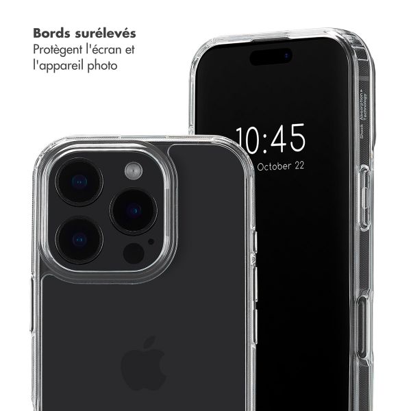 Selencia Coque arrière avec crochets amovibles Apple iPhone 16 Pro - Transparent