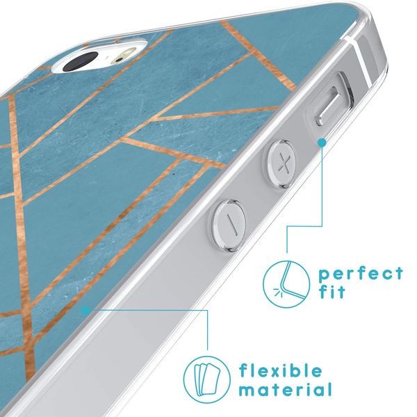 imoshion Coque Design iPhone 5 / 5s / SE - Blue Graphic