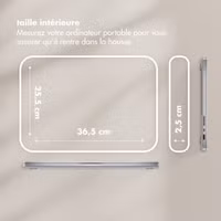 Selencia Pochette ordinateur Teddy 15-16 pouces - Leopard