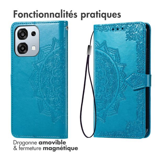 imoshion Etui de télephone Mandala Oppo A6 Pro (5G) - Turquoise
