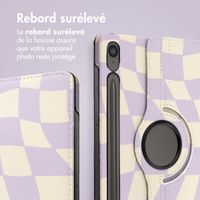 imoshion Coque tablette Design rotatif à 360° Samsung Galaxy Tab S10 Lite / S10 FE / S9 FE - Dancing Cubes