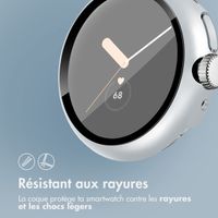 imoshion Coque rigide à couverture complète Google Pixel Watch / Watch 2 / Watch 3 / Watch 4 (41 mm) - Argent