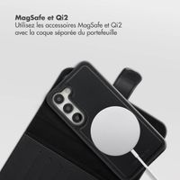 Selencia Étui portefeuille amovible Olyn avec MagSafe Samsung Galaxy S23 - Noir