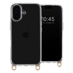 Selencia Coque avec crochets amovibles Apple iPhone 16 - Transparent