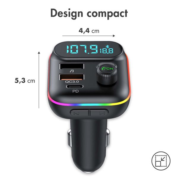 imoshion L'émetteur FM USB-C et Quick Charge - Noir