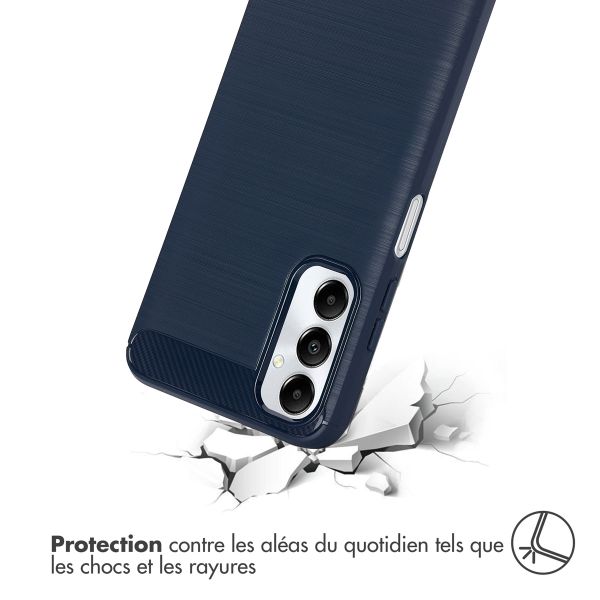 imoshion Coque Brushed Samsung Galaxy A05s - Bleu foncé