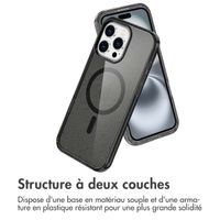 imoshion Coque Pailletée avec MagSafe Apple iPhone 16 Pro - Glitter Noir