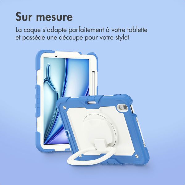 imoshion Coque tablette kidsproof Rugged Apple iPad Air 11 pouces (2025) M3 / (2024) M2 - Bleu