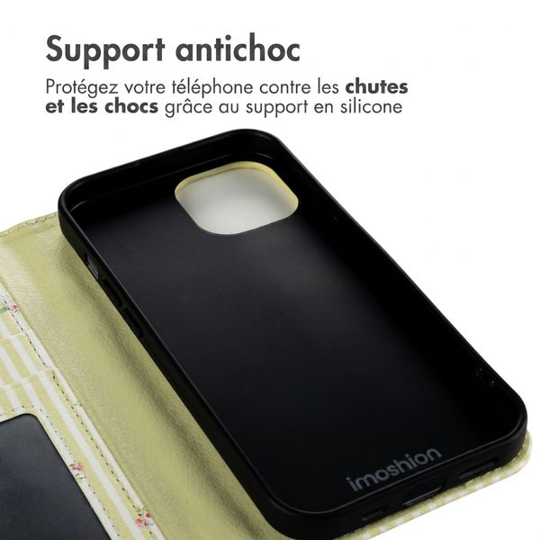 imoshion Étui de télephone portefeuille Design Apple iPhone 14 - Garden Stripes