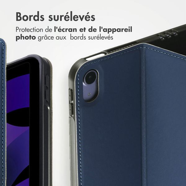 Accezz Coque tablette Classic Apple iPad Mini 7 (2024) / iPad Mini 6 (2021) - Bleu foncé